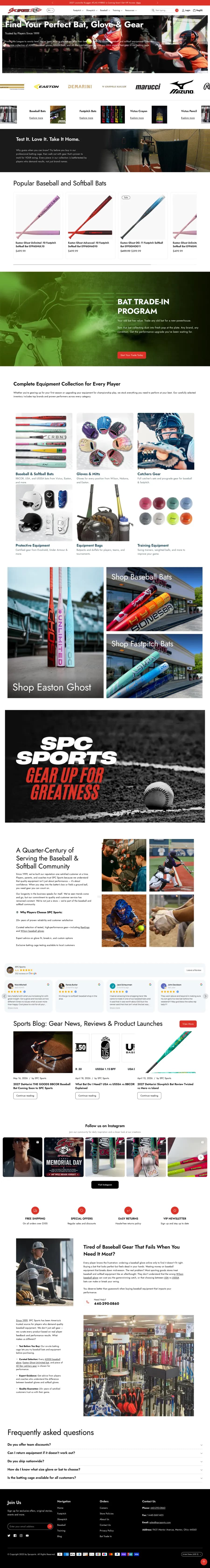 SPC Sports website preview