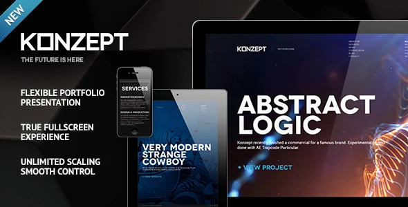 Konzept – Fullscreen Portfolio WordPress Theme